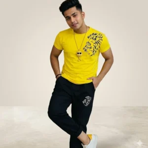 2 Pcs Men's Polyester Printed Track Suit