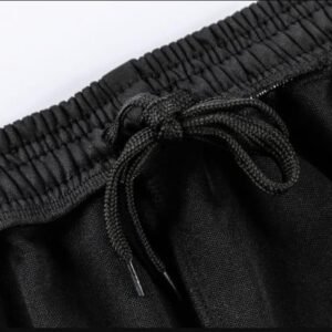 Men Cotton Printed Track Suit Black Slim Fit Summer